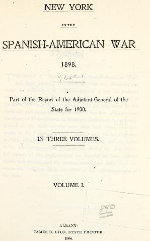 New York in the Spanish American War New York in the Spanish American War